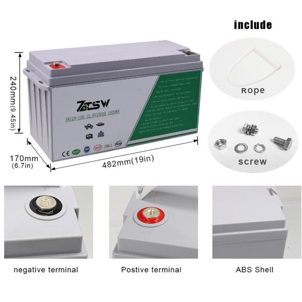 Bateria de lítio recarregável da energia solar da bateria do lítio LiFePO4 do UL 200AH