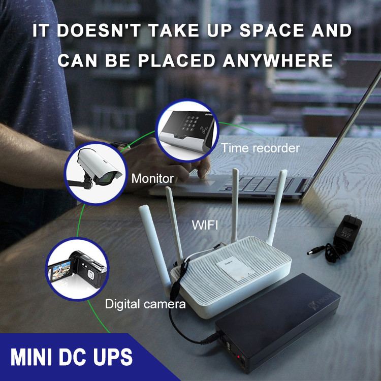 Мини-упс для Wi-Fi маршрутизатор 20000mah умный мини-упс для дома с батареей