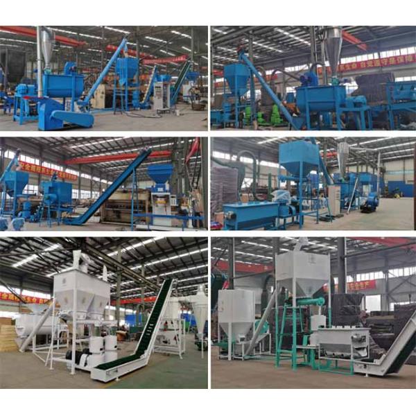 Cadena de producción de la pelotilla de 2 Ton Per Hour Animal Feed pienso del molino de la pelotilla del pollo