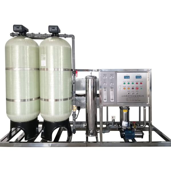 4TPH 5.5kW-380-415V 2xFRP Tanks Brackish Water Reverse Osmosis Water Plant