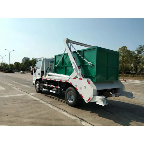 Factory Direct Isuzu Small Hydraulic Swing Arm Garbage Truck