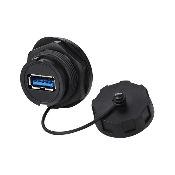 CNLINKO USB 3.0 High Speed Data USB Cable Connector IP68 Waterproof Circular USB Port Plug Connector