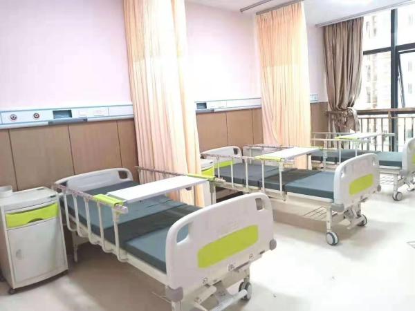 ABS Manual Crank Adjustable Medical Care Bed Self Lubricating Hospital Nursing Ward Bed