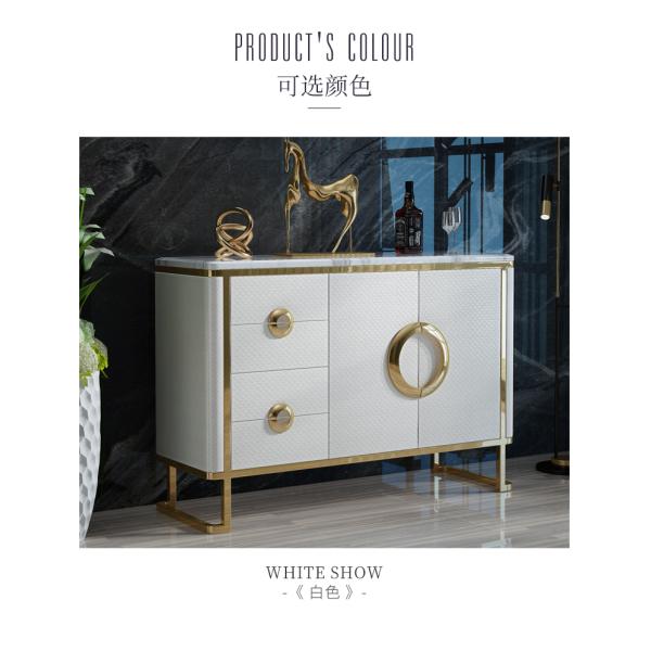 Luxury Hotel Bedside Tables with Drawer , Commercial Modern TV Cabinet