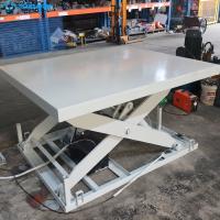 Plateforme de levage à ciseaux hydraulique manuelle d'entrepôt 1 tonne 40 pieds lourd