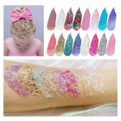 Beautiful Look Glitter Body Gel Shimmer Body Gel Custom Fragrance