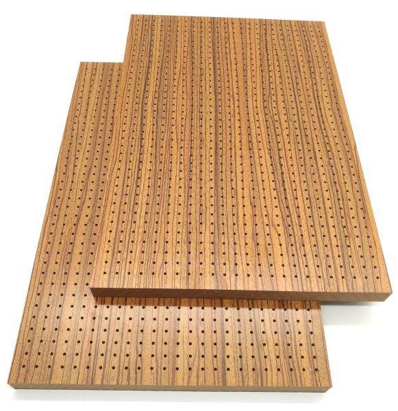 OEM Veneer Perforated Acoustic Panel Ceiling Tile Sound Absorber