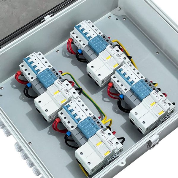 Solar DC Electrical Combiner Boxes 4 INPUT 4 OUTPUT 1000VDC 60A