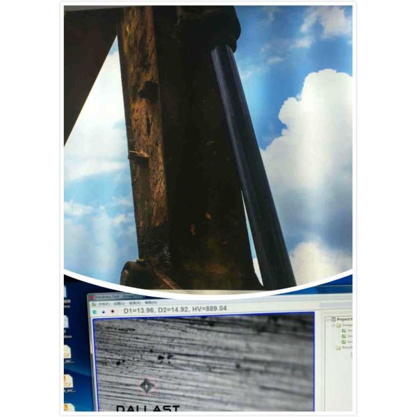 Alta prueba de espray neutral plateada Chrome de sal de la barra de acero de la exactitud 500 horas de cilindro hidráulico