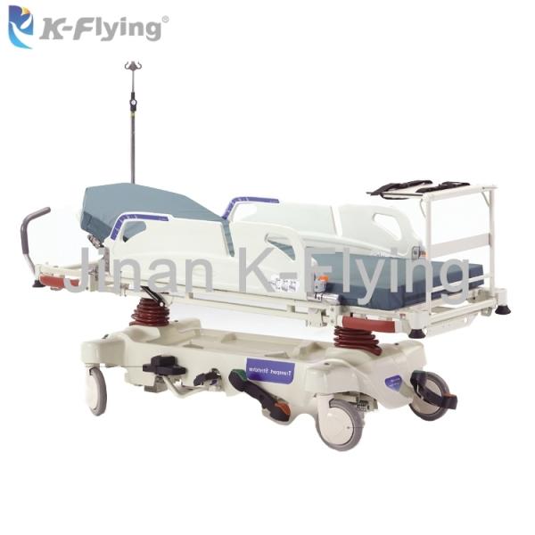 Hospital Patient Transfer Medical Trolley Cart Hydraulic Emergency Stretcher