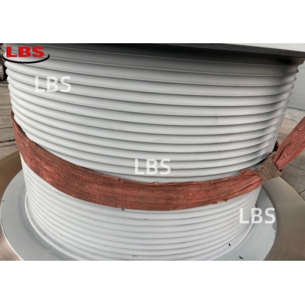 Right-Hand 45° Lebus Grooved Winch Drum Q355B Steel 2.8T Max Tension 30 Wraps for 10.3mm Cable Hoisting