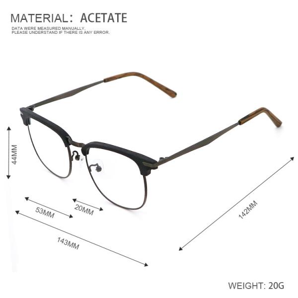 Имитация деревянные очки из озета оптические очки для мужчин и женщин