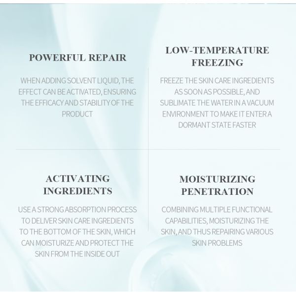 OEM Hot Selling Lightening Moisturizer Astaxanthin Repair Essence Brightening Repair Freeze-Dried Powder Firming Ampoule Serum