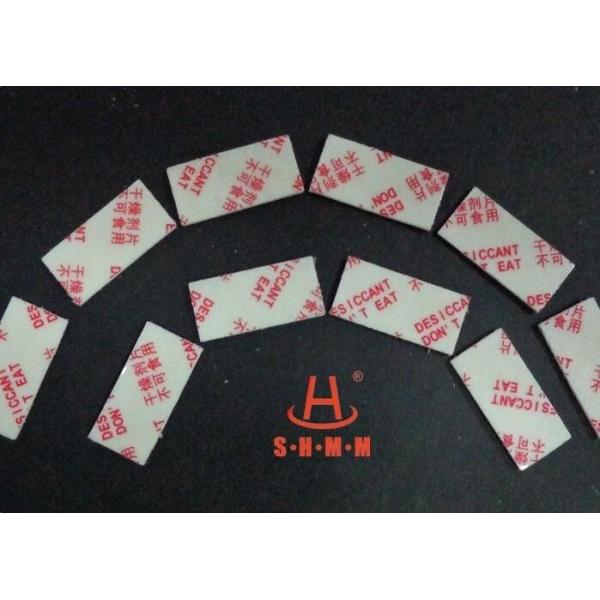 Fiber Rice Desiccant With Thin Sticker Tape , Food Grade Desiccant Packets 1.0mm