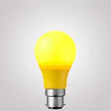 Anti UV Yellow LED Bulb Light with 80-83Ra, 50000h, Triac Dimmable/0-10V Dimmable, E27/B22/E26, Plast