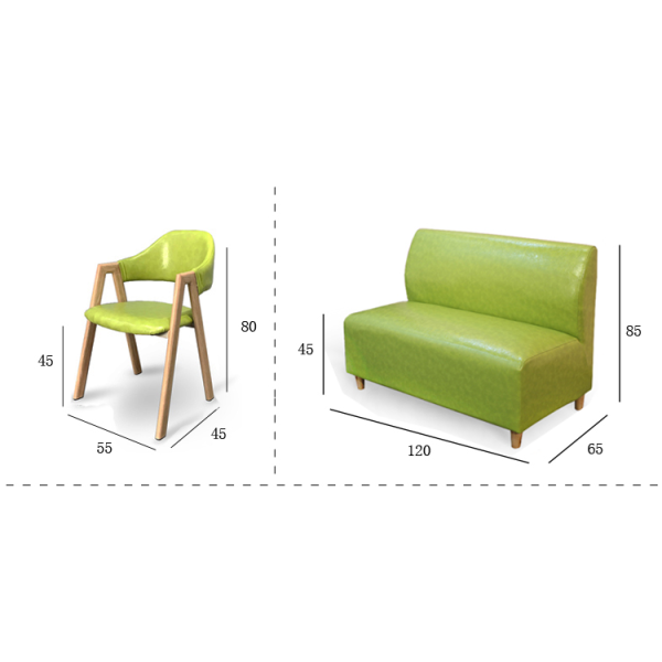 Hot Sale Furniture Sofa Set Used Fast Food Restaurant Sofa Booth Seating for Sale