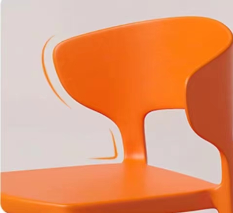 Sillones de plástico para comedor de apilamiento impermeables Sillones de plástico de comedor de color verde