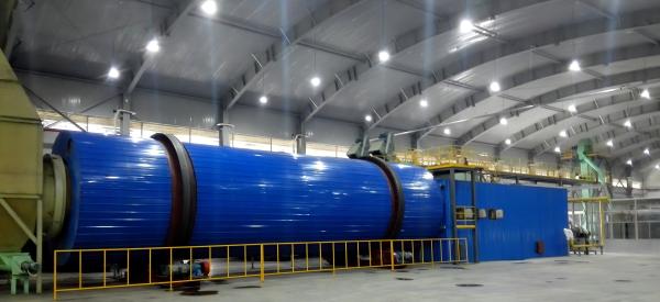 Hot Air Furnace Equipped Rotary Drum Dryer for Pig Hair Processing 80-500 tons of Wet Materials Per Day