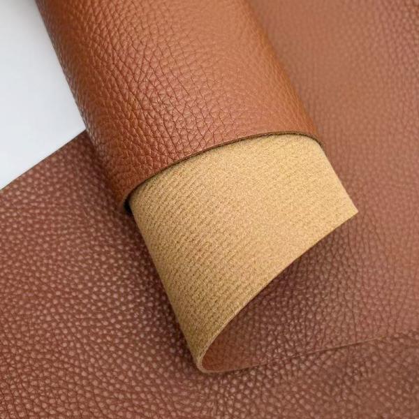 1.8mm Épaisseur de PVC Litchi Synthétique faux cuir pour sac Table Mat Ceinture canapé Décorations-meubles polyvalents Artisanat d'extérieur