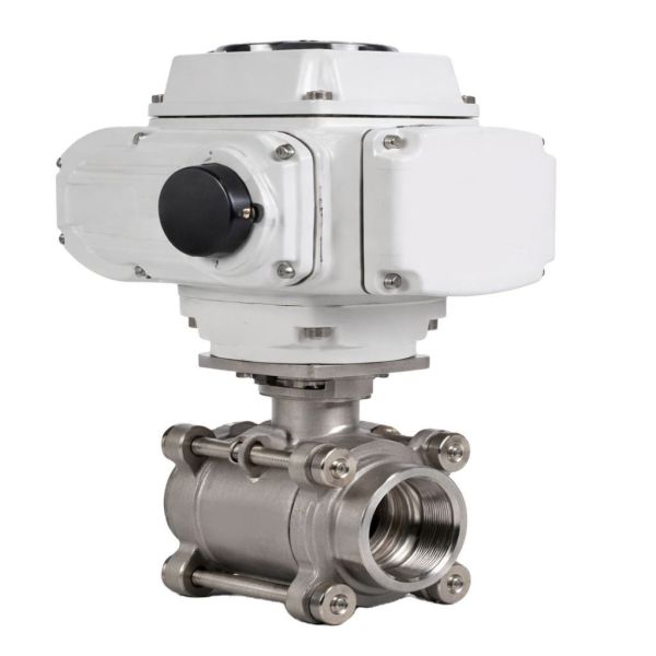 2in PN63 DC 12V High Pressure Electric Actuated BSP Thread ISO Mount Stainless Steel Water OEM Remote Control Ball Valve