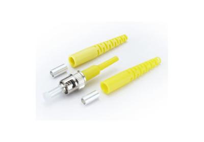 Yellow Boot Fast Connect Fiber Connectors , ST / UPC 2.0mm Duplex Sc Fiber Optic Connector