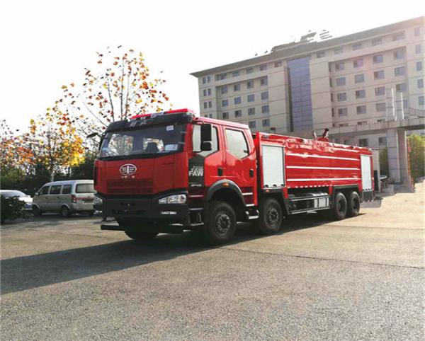 FAW Fire Truck 12 Wheel Water Foam Dry Powde Heavy Fire Fighting Truck