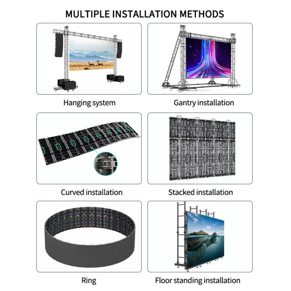 P3.91 Outdoor Rental LED Display with High Brightness and Seamless Integration for Full Color Video Wall