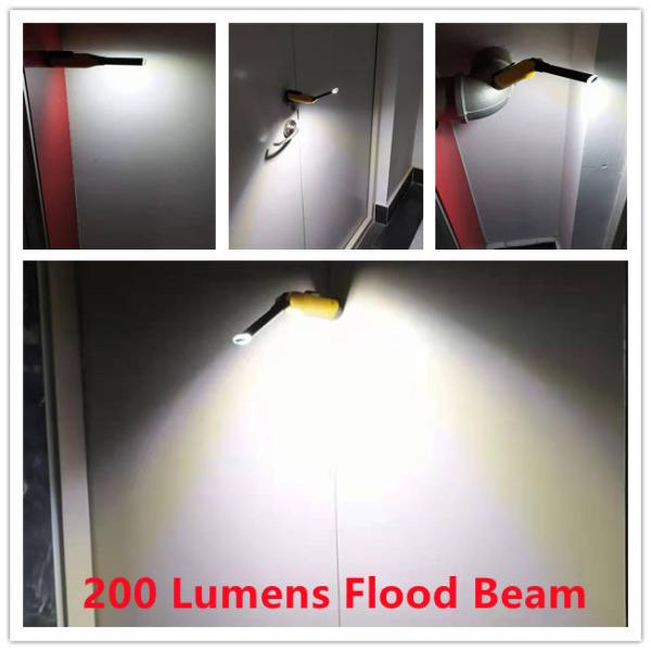 200 Lumens Mini Magnetic Foldable 2W Cob LED Inspection Light With Pocket Clip