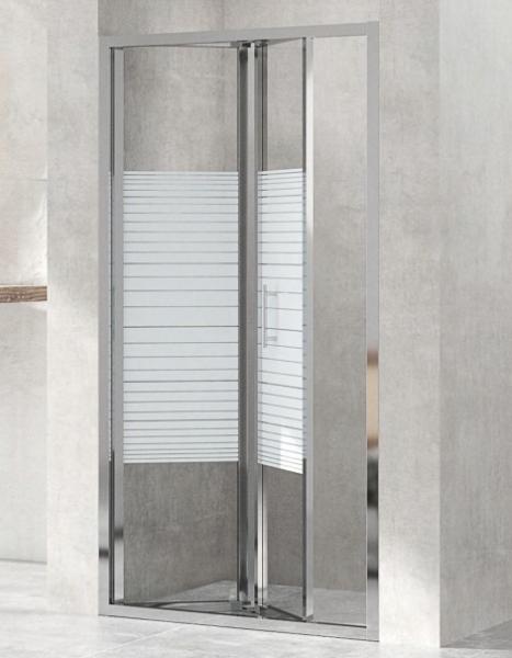 900mm Crystal Clear Shower Cubicles Folding Slide Door 900 X 900 Shower Enclosure