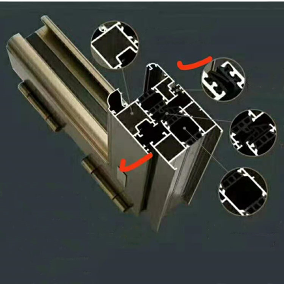 Broken Bridge Aluminium Bifold Glass Doors Matal Framed Interior ISO14001