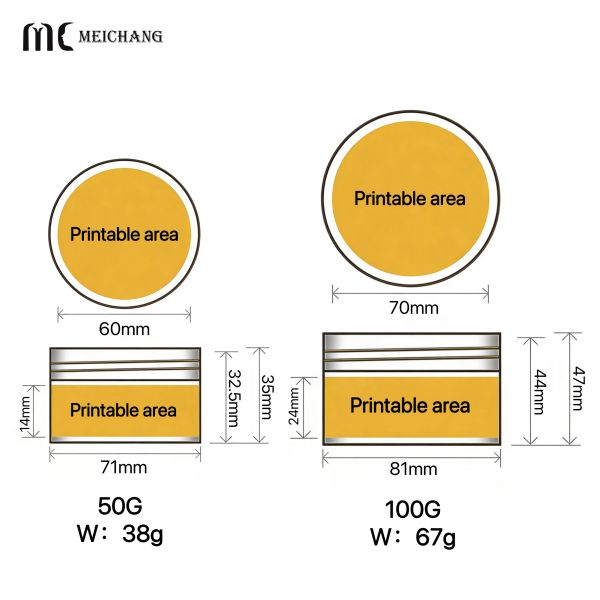 PP Double Wall Straight and Round Acne Cream Jar – Airtight Freshness, Customizable & Eco-Friendly Packaging(MC-P-544)