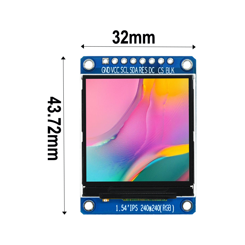 1.54-inch 240x240 high-definition TFT display st7789,segment lcd display,segment lcd