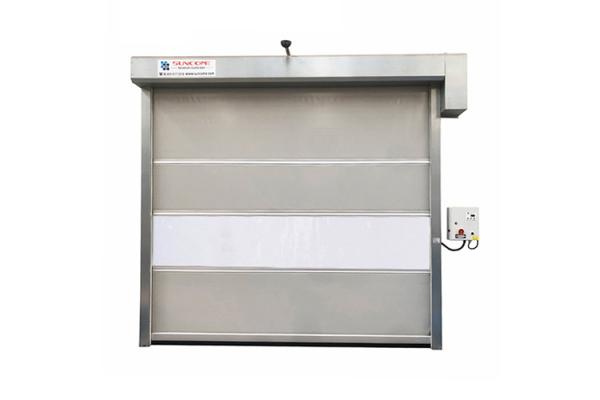 1.2mm PVC portas de alta velocidade com radar, porta de rolos de plástico