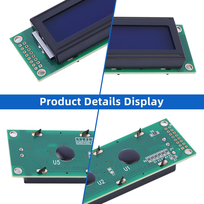Persian Blue Film White Letters 4002A LCD Character Screen LCM Module ST7066U LCM LCD Module