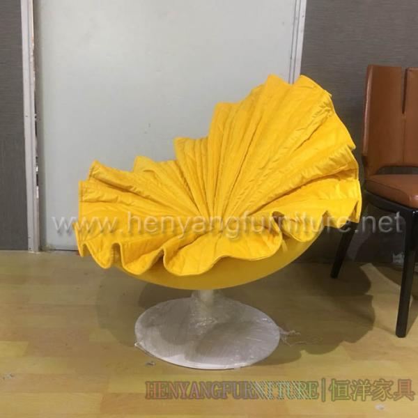 High replica Colorful bloom easy chair flower shape chair bloom lounge chair in fabric modern calssic lougne chair