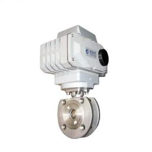 IP67 Stainless Steel Electric Control Valve AC220V Actuator Control Water Ball Valve