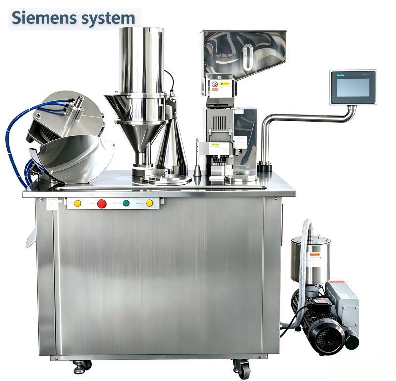 JTJ-100A Semi Capsule Filling Machine 26,000 Caps Per Hour SS304 German PLC CE Certified