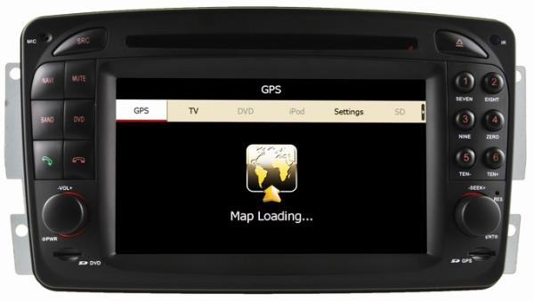 Mercedes benz CLK-C208 W208 car dvd player with steering wheel control iPod RDS OCB-8802
