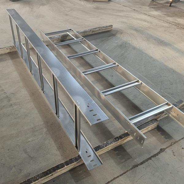 Fire Resistance Ladder Type Cable Tray Wall Mounted Cable Tray With Galvanized Finish And Solution