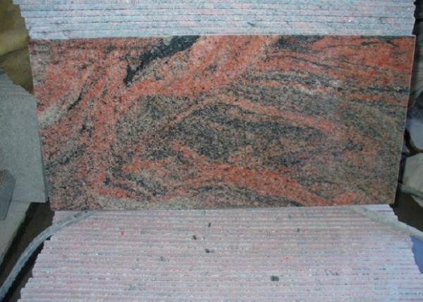 Multi Color Red China Nutral Stone  Granite 12X12 Paving facing the cap tiles slabs