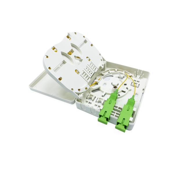 Стена 2 ABS коробки прекращения оптического волокна SC LC портов белых крытая установленная с кассетой