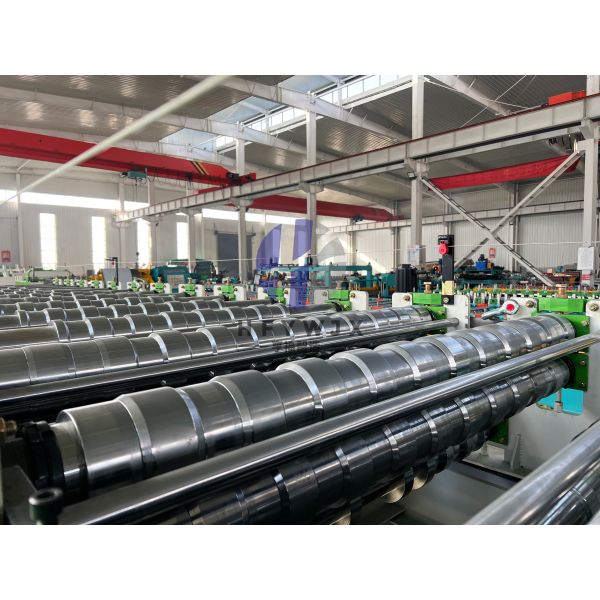 Heavy Duty Double Roll Forming Machine 0-40M/Min Spindle Diameter Φ80mm Solid Shaft