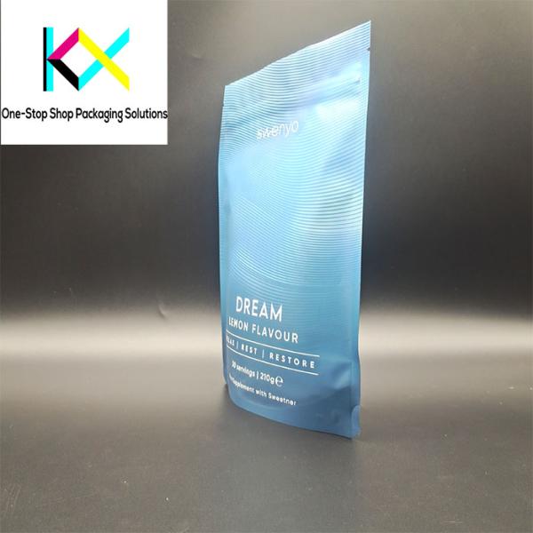 Food Grade 130um Protein Powder Pouches With Aluminum Foil Granola Cereal Packaging