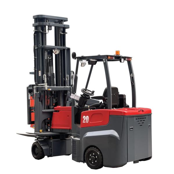 New design seated 2ton narrow aisle electric articulated forklift warehouse forklift truck