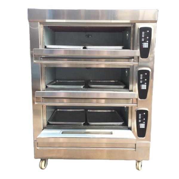 Baking Machinery Function Electric Gas Cake Pizza Oven with Competitive and 3 Deck 9 Trays