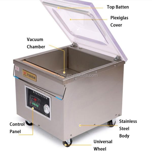 35cm Tamanho de vedação Sealer de vácuo de carne para função comercial de baixo ruído Design durável