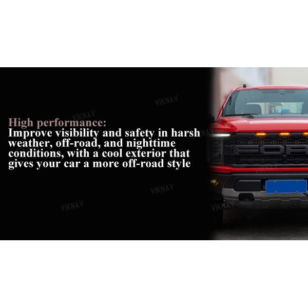VIiknav for 22-23 Raptor Ford F150 grille lights LED grille decorative lights, daytime running light