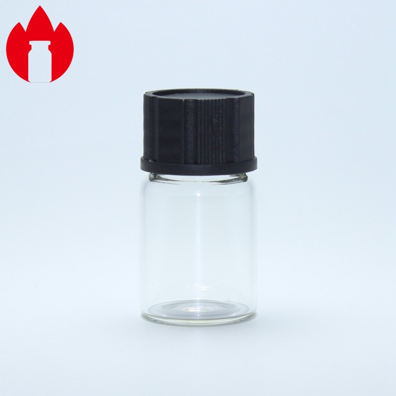 Печать стеклянных пробирок 7ml со штемпелевать завинчивых пробок пластиковый горячий