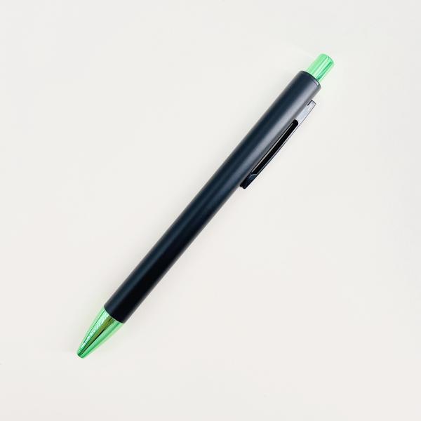 School Stationery Simple Aluminum Press Type Ballpoint Pen Spray Painting Logo Pen