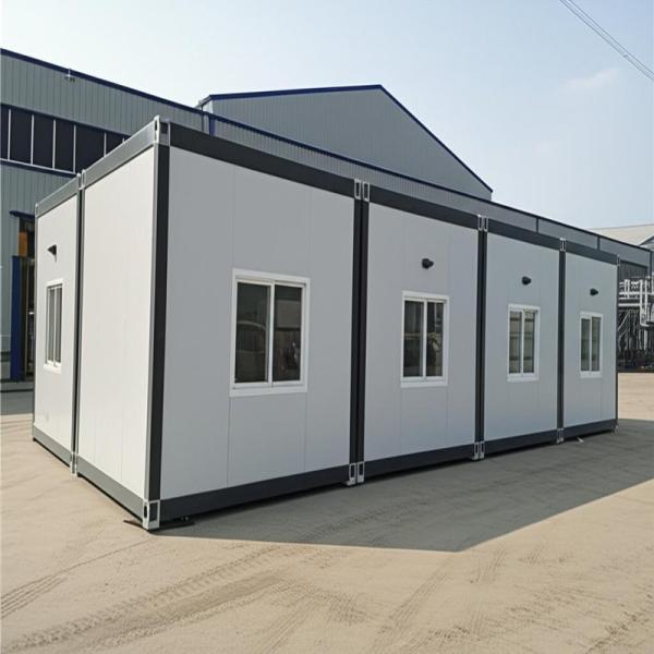 Maison pliante préfabriquée avec design moderne et isolation en EPS / PU / laine de roche